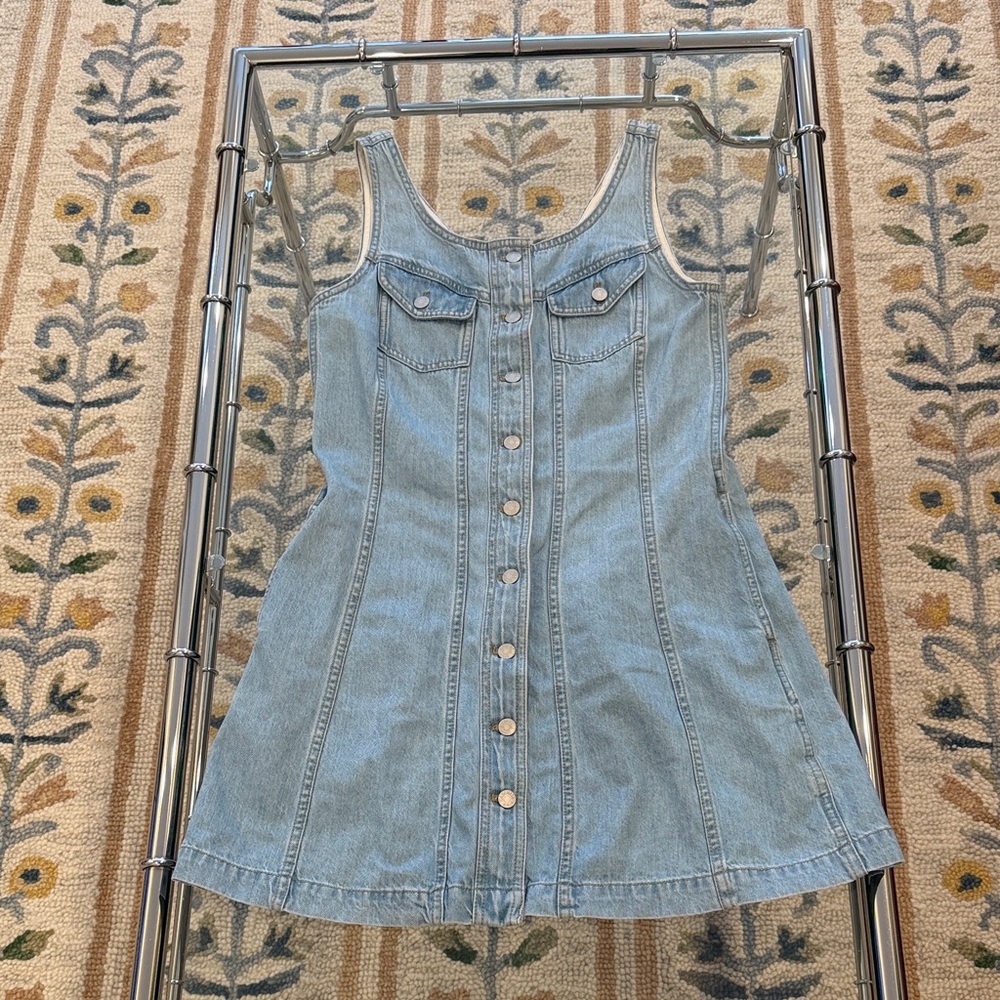 Madewell Chic Denim Sleeveless Dress